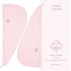 imageAmerican Soft Linen 100 Cotton Hair Towels for Women Head Towel Cap Cotton Hair Turban Towel Wrap for Long Curly Anti Frizz Hair Soft and Absorbent Cotton Hair Towels 2 Pack WhitePink