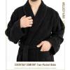 imageAmerican Soft Linen 100 Cotton Robes for Women and Men Soft Lightweight Quick Dry Unisex Couple Turkish BathrobesBlack