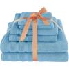 imageAmerican Soft Linen Bath Rug 20 in 34 in 100 Cotton Bath Mats Rugs for Bathroom Slip Reducer Washable Shaggy Form Area Rugs Light Grey Bath RugBaby Blue