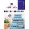 imageAmerican Soft Linen Bath Rug 20 in 34 in 100 Cotton Bath Mats Rugs for Bathroom Slip Reducer Washable Shaggy Form Area Rugs Light Grey Bath RugBaby Blue