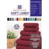 imageAmerican Soft Linen Bath Rug 20 in 34 in 100 Cotton Bath Mats Rugs for Bathroom Slip Reducer Washable Shaggy Form Area Rugs Light Grey Bath RugBordeaux