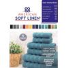 imageAmerican Soft Linen Bath Rug 20 in 34 in 100 Cotton Bath Mats Rugs for Bathroom Slip Reducer Washable Shaggy Form Area Rugs Light Grey Bath RugColonial Blue