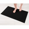 imageAmerican Soft Linen Bath Rug 20 in 34 in 100 Cotton Bath Mats Rugs for Bathroom Slip Reducer Washable Shaggy Form Area Rugs Light Grey Bath RugJet Black