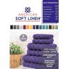 imageAmerican Soft Linen Bath Rug 20 in 34 in 100 Cotton Bath Mats Rugs for Bathroom Slip Reducer Washable Shaggy Form Area Rugs Light Grey Bath RugRich Purple