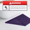 imageAmerican Soft Linen Bath Rug 20 in 34 in 100 Cotton Bath Mats Rugs for Bathroom Slip Reducer Washable Shaggy Form Area Rugs Light Grey Bath RugRich Purple