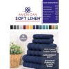 imageAmerican Soft Linen Bath Rug 20 in 34 in 100 Cotton Bath Mats Rugs for Bathroom Slip Reducer Washable Shaggy Form Area Rugs Light Grey Bath RugRoyal Blue