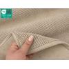 imageAmerican Soft Linen Bath Rug 20 in 34 in 100 Cotton Bath Mats Rugs for Bathroom Slip Reducer Washable Shaggy Form Area Rugs Light Grey Bath RugSand Taupe