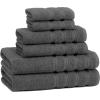 imageAmerican Soft Linen Bath Rug 20 in 34 in 100 Cotton Bath Mats Rugs for Bathroom Slip Reducer Washable Shaggy Form Area Rugs Light Grey Bath RugSmoke Gray