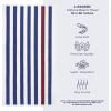 imageAmerican Soft Linen Cabana Striped Beach Towels 30x60 inch 4 Piece Oversize Pool Towels Quick Drying Sand Free Swim Towels BeigeNavy Bluebordeaux