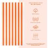 imageAmerican Soft Linen Cabana Striped Beach Towels 30x60 inch 4 Piece Oversize Pool Towels Quick Drying Sand Free Swim Towels BeigeOrange