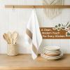 imageAmerican Soft Linen Dish Towels 100 Cotton Dish Cloths for Kitchen 4 Packed Soft Absorbent Quick Dry Kitchen Towels BeigeBeige