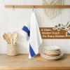 imageAmerican Soft Linen Dish Towels 100 Cotton Dish Cloths for Kitchen 4 Packed Soft Absorbent Quick Dry Kitchen Towels BeigeNavy Blue