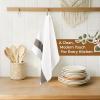 imageAmerican Soft Linen Dish Towels 100 Cotton Dish Cloths for Kitchen 4 Packed Soft Absorbent Quick Dry Kitchen Towels Navy BlueGray