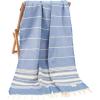 imageAmerican Soft Linen Turkish Peshtemal Beach Towels 40quot x 70quot Size 4 Pack Swim Towels for Beach and Pool Towels Orange Pink StripeBlue