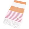 imageAmerican Soft Linen Turkish Peshtemal Beach Towels 40quot x 70quot Size 4 Pack Swim Towels for Beach and Pool Towels Orange Pink StripePink