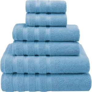 imageAmerican Soft Linen Bath Rug 20 in 34 in 100 Cotton Bath Mats Rugs for Bathroom Slip Reducer Washable Shaggy Form Area Rugs Light Grey Bath RugBaby Blue
