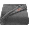 imageAmerican Soft Linen Bedding Fleece Blanket Twin Size 60x80 inch Plush Fuzzy Cozy Soft Blanket for Bed Sofa Couch Navy BlueGray
