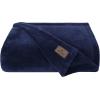 imageAmerican Soft Linen Bedding Fleece Blanket Twin Size 60x80 inch Plush Fuzzy Cozy Soft Blanket for Bed Sofa Couch Navy BlueNavy Blue