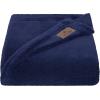 imageAmerican Soft Linen Bedding Fleece Blanket Twin Size 60x80 inch Plush Fuzzy Cozy Soft Blanket for Bed Sofa Couch Navy BlueNavy Blue