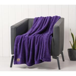 imageAmerican Soft Linen Bedding Fleece Blanket Twin Size 60x80 inch Plush Fuzzy Cozy Soft Blanket for Bed Sofa Couch Navy BluePurple