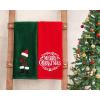 imageAmerican Soft Linen Christmas Bath Towels Bathroom Set 2 Packed Embroidered Decorative 100 Turkish Cotton Hand Bath Towels Dish Towels for Decor Xmas JoyBelieveMerry Christmas