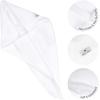imageAmerican Soft Linen Hair Towels for Women Head Towel Cap Hair Turban Towel Wrap for Long Curly Anti Frizz Hair 1 Pack White Hair Towel
