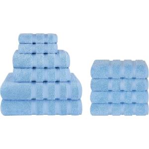 imageAmerican Soft Linen 6 Piece Towel Set and 4 Piece Hand Towel Set Bundle