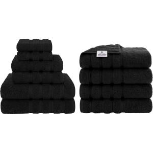 imageAmerican Soft Linen 6 Piece Towel Set and 4 Piece Bath Towel Set Bundle