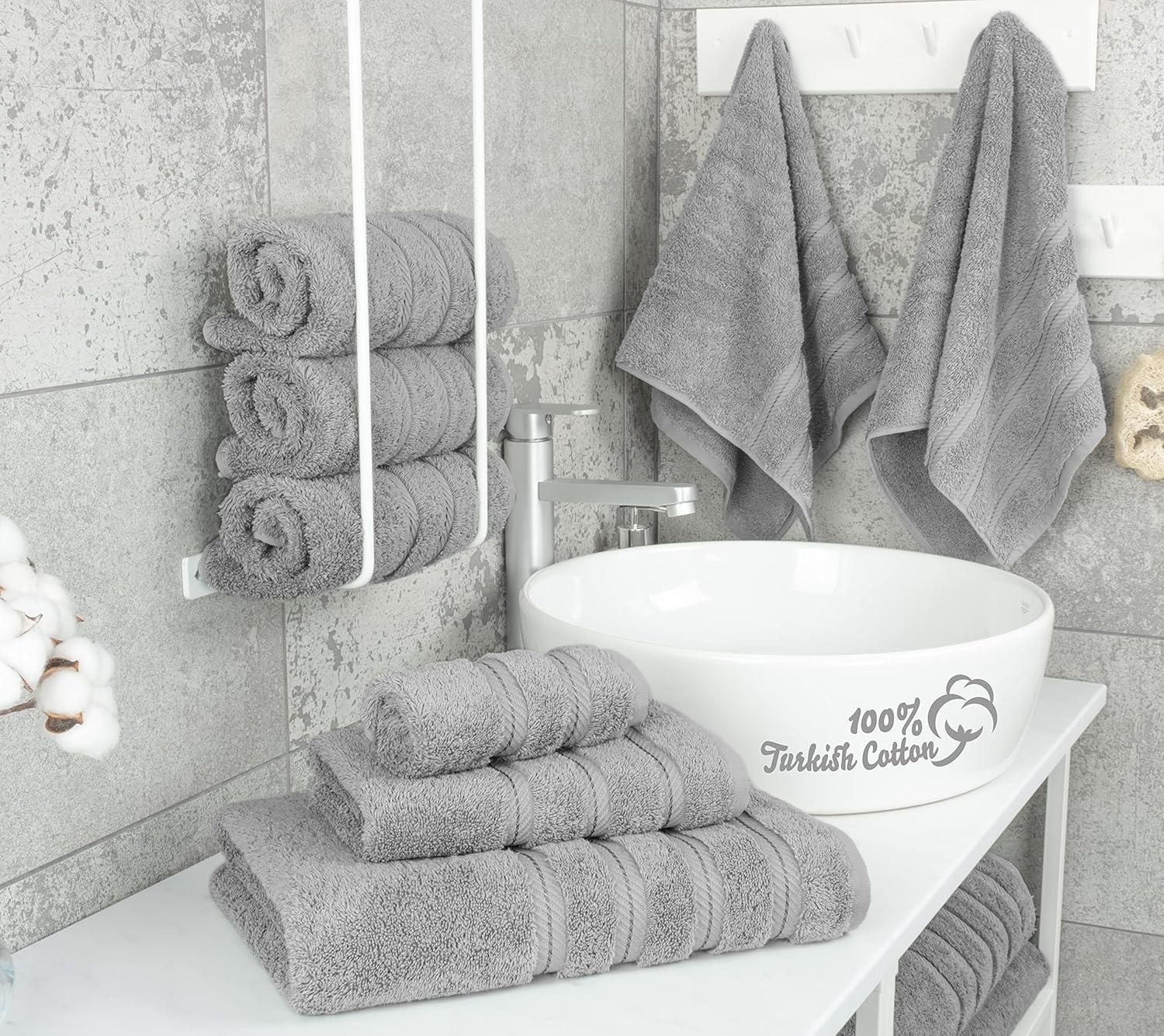 imageAmerican Soft Linen 6 Piece Towel Set and 4 Piece Bath Towel Set and 4 Piece Hand Towel Set Bundle