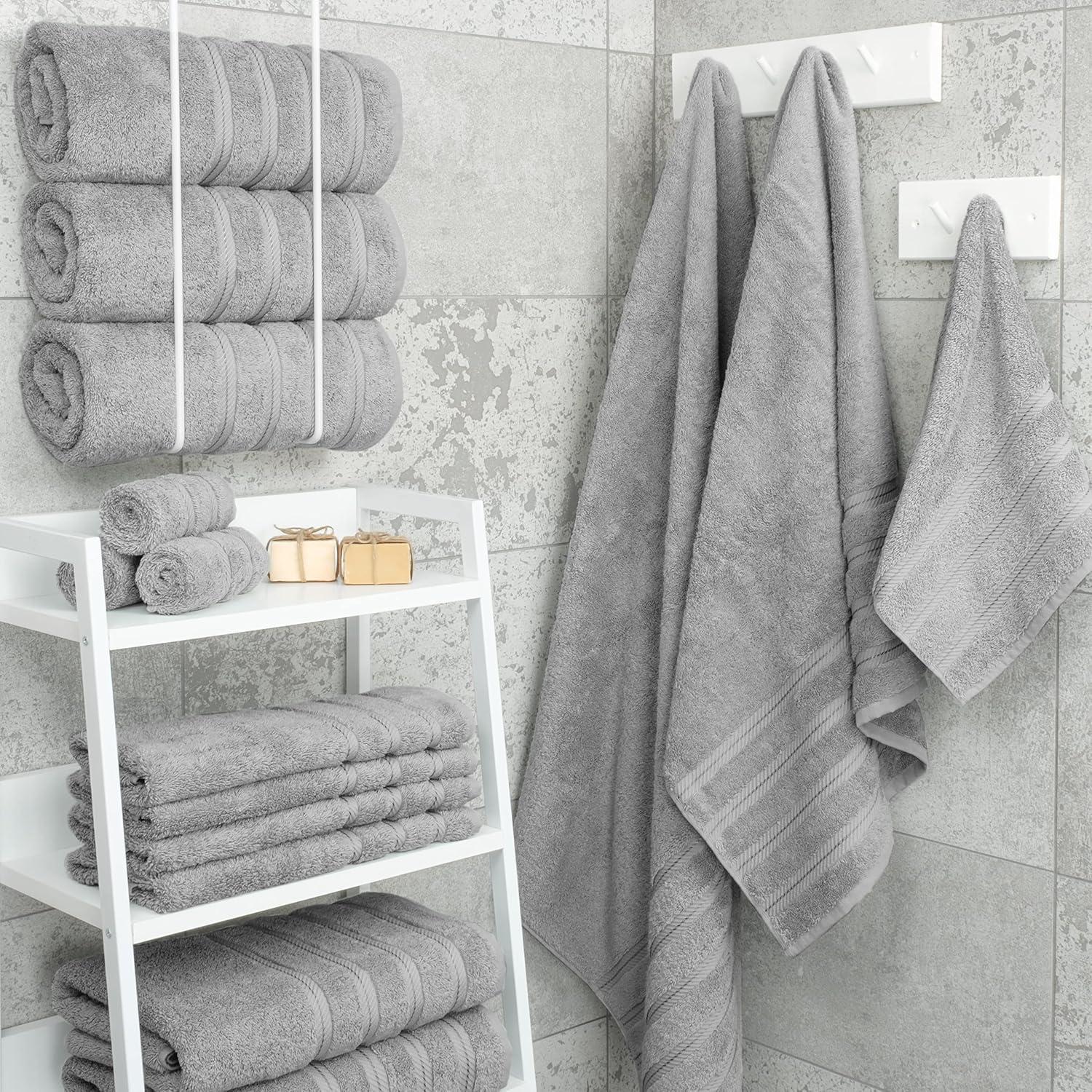 imageAmerican Soft Linen 6 Piece Towel Set and 4 Piece Bath Towel Set and 4 Piece Hand Towel Set Bundle