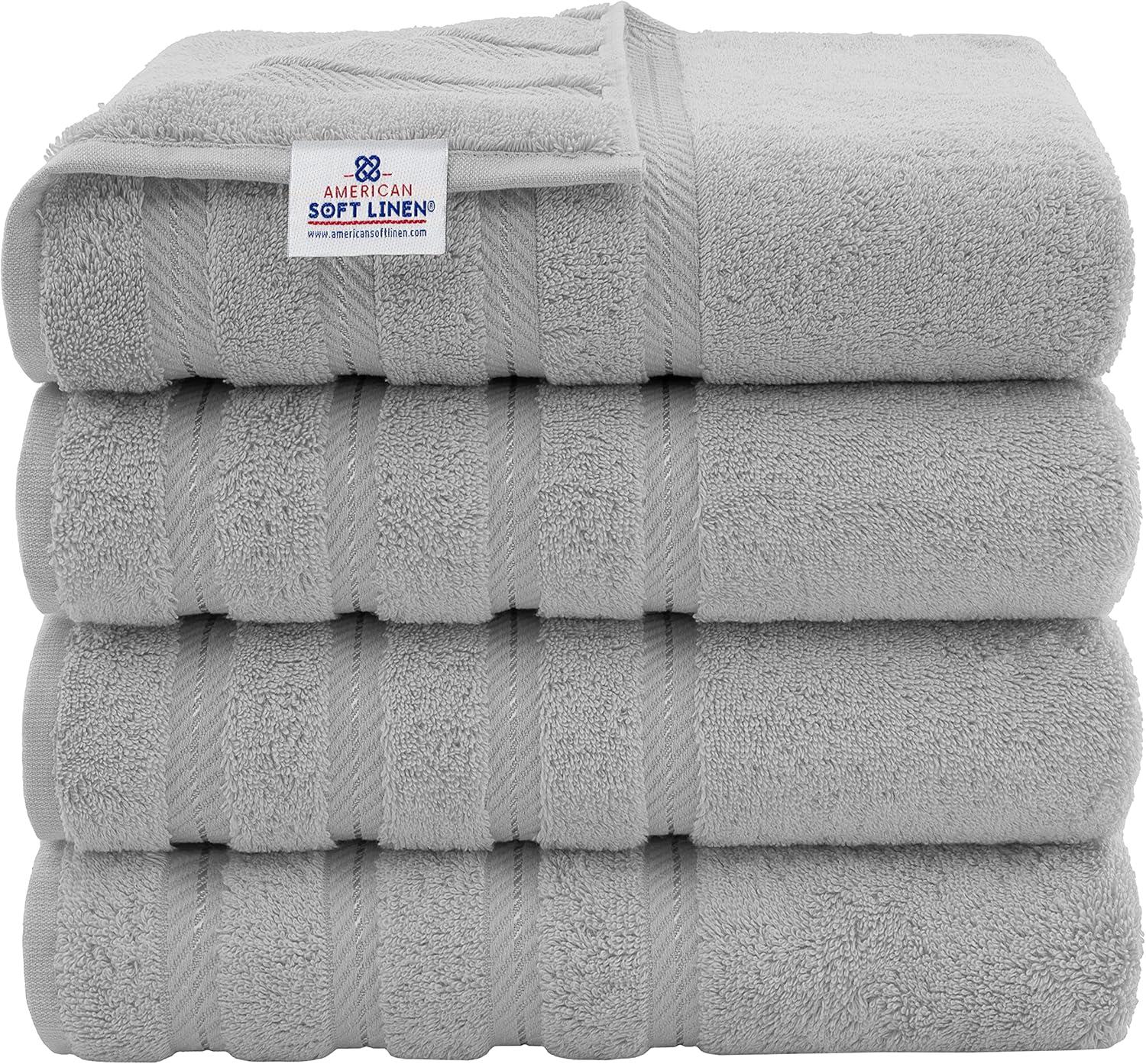 imageAmerican Soft Linen 6 Piece Towel Set and 4 Piece Bath Towel Set and 4 Piece Hand Towel Set Bundle
