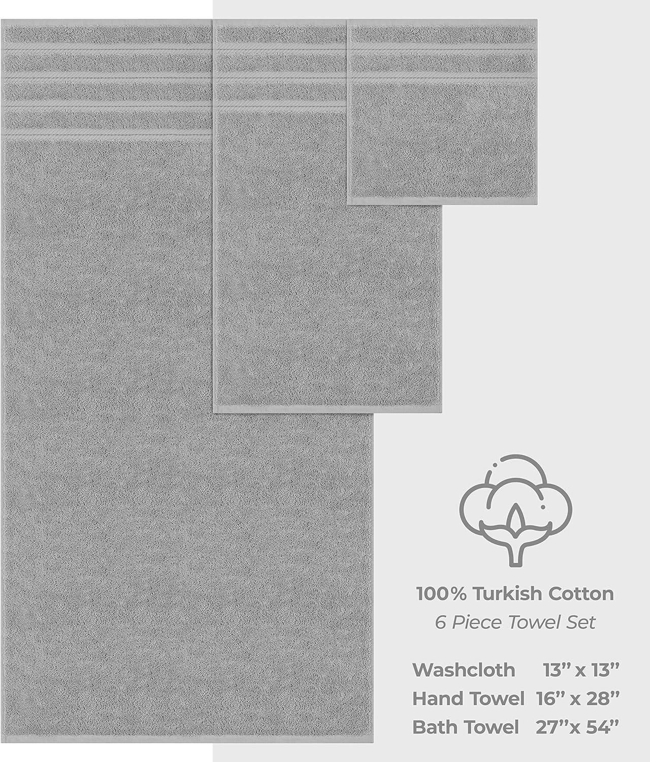 imageAmerican Soft Linen 6 Piece Towel Set and 4 Piece Bath Towel Set and 4 Piece Hand Towel Set Bundle