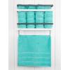 imageAmerican Soft Linen 4 Piece Bath Hand ampamp Washcloth Set Bundle 12 Count Turquoise Cotton Towels