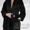 imageAmerican Soft Linen Womens 100 Cotton Terry Bathrobe  Soft Absorbent Quick Dry Turkish Robes for Women Quality HousecoatBlack