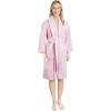 imageAmerican Soft Linen Womens 100 Cotton Terry Bathrobe  Soft Absorbent Quick Dry Turkish Robes for Women Quality HousecoatPink
