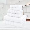 imageAmerican Soft Linen LargeX Large Unisex Robe and 6Piece Towel Set Bundle