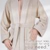 imageAmerican Soft Linen Mens 100 Cotton Terry Bathrobe  Soft Absorbent Quick Dry Turkish Robe for MenBeige