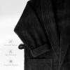 imageAmerican Soft Linen Mens 100 Cotton Terry Bathrobe  Soft Absorbent Quick Dry Turkish Robe for MenBlack