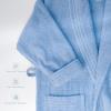 imageAmerican Soft Linen Mens 100 Cotton Terry Bathrobe  Soft Absorbent Quick Dry Turkish Robe for MenLight Blue