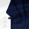 imageAmerican Soft Linen Mens 100 Cotton Terry Bathrobe  Soft Absorbent Quick Dry Turkish Robe for MenNavy Blue