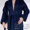 imageAmerican Soft Linen Mens 100 Cotton Terry Bathrobe  Soft Absorbent Quick Dry Turkish Robe for MenNavy Blue