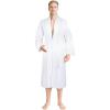 imageAmerican Soft Linen Mens 100 Cotton Terry Bathrobe  Soft Absorbent Quick Dry Turkish Robe for MenWhite