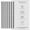 imageAmerican Soft Linen Cabana Striped Beach Towels 30x60 inch 4 Piece Oversize Pool Towels Quick Drying Sand Free Swim Towels Moss GreenDark Grey