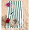 imageAmerican Soft Linen Cabana Striped Beach Towels 30x60 inch 4 Piece Oversize Pool Towels Quick Drying Sand Free Swim Towels Moss GreenMix Color