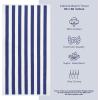 imageAmerican Soft Linen Cabana Striped Beach Towels 30x60 inch 4 Piece Oversize Pool Towels Quick Drying Sand Free Swim Towels Moss GreenNavy Blue