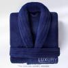 imageAmerican Soft Linen Luxury Mens Fleece Bathrobe Soft Warm Lightweight Plush Robe for Men Cozy Absorbent Spa Hotel QualityNavy Blue